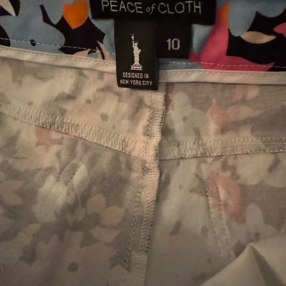 Peace of Cloth Floral Stretch Pants – Multicolor – Size 10 - Picture 6 of 6